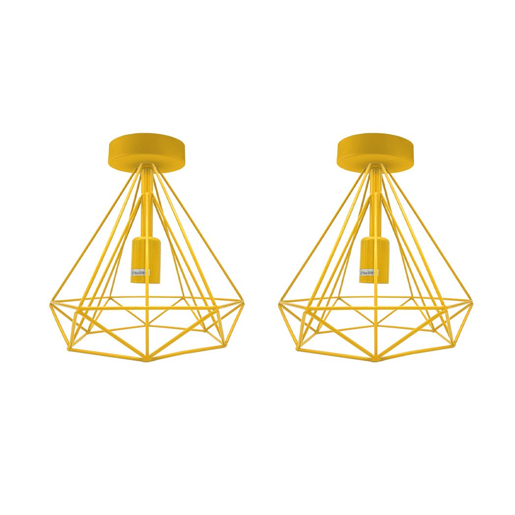cortex-london-york-black-vintage-metal-cage-flush-mount-ceiling-lights-2-pack