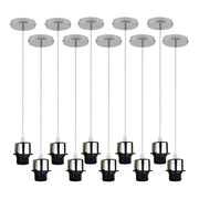 cortex-london-windsor-industrial-chrome-e27-pendant-light-holder-pack-of-10