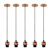 cortex-london-york-industrial-rose-gold-e27-pendant-light-holders-pack-of-5
