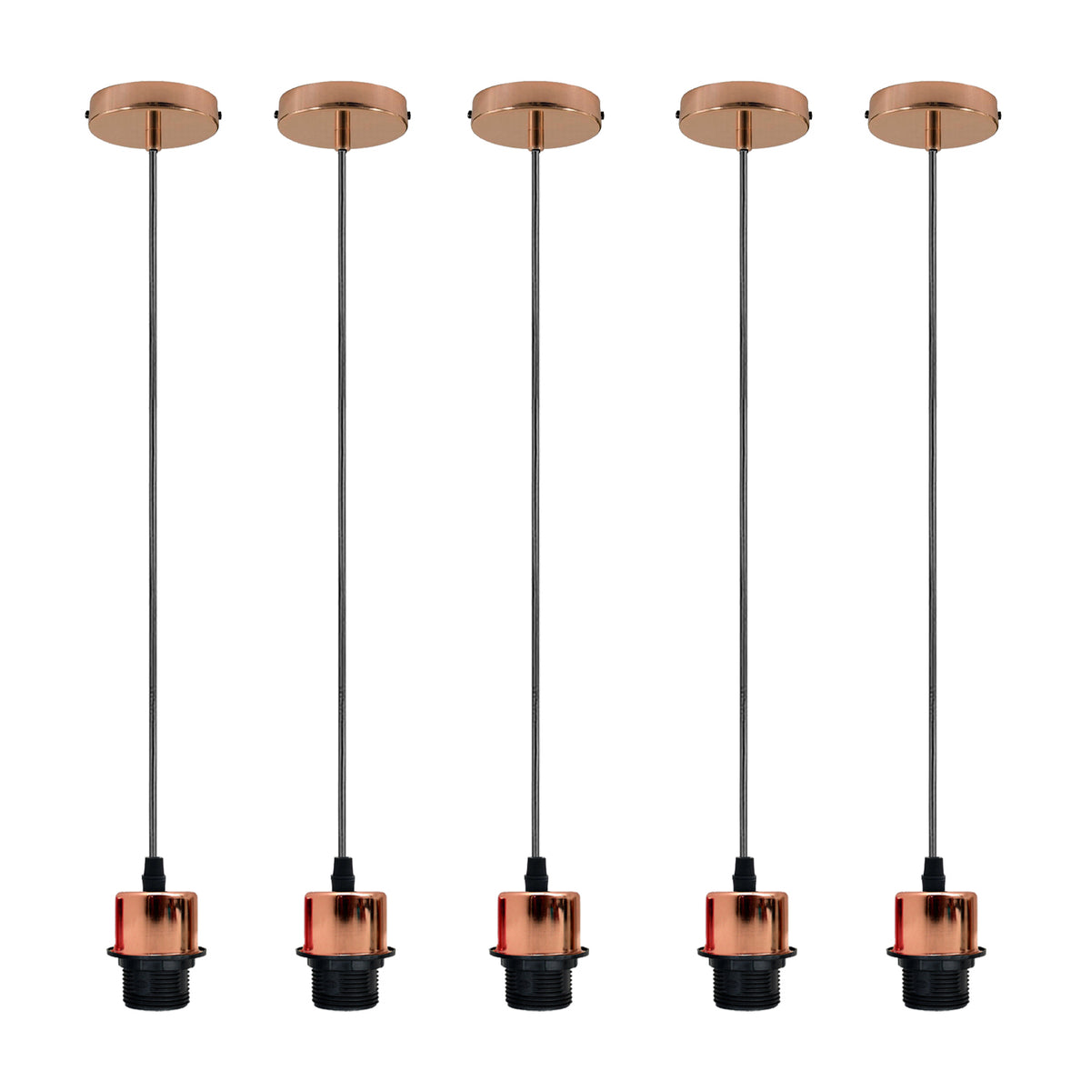 cortex-london-york-industrial-rose-gold-e27-pendant-light-holders-pack-of-5