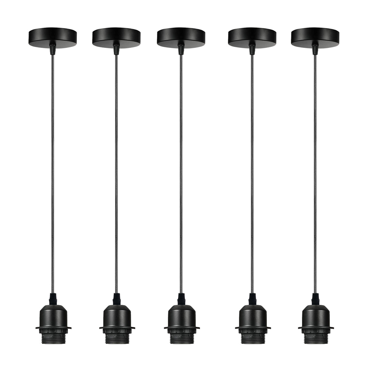 cortex-london-windsor-black-industrial-e27-pendant-light-holder-five-pack