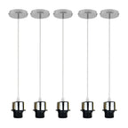 cortex-london-windsor-chrome-e27-pendant-light-holder-set-of-5