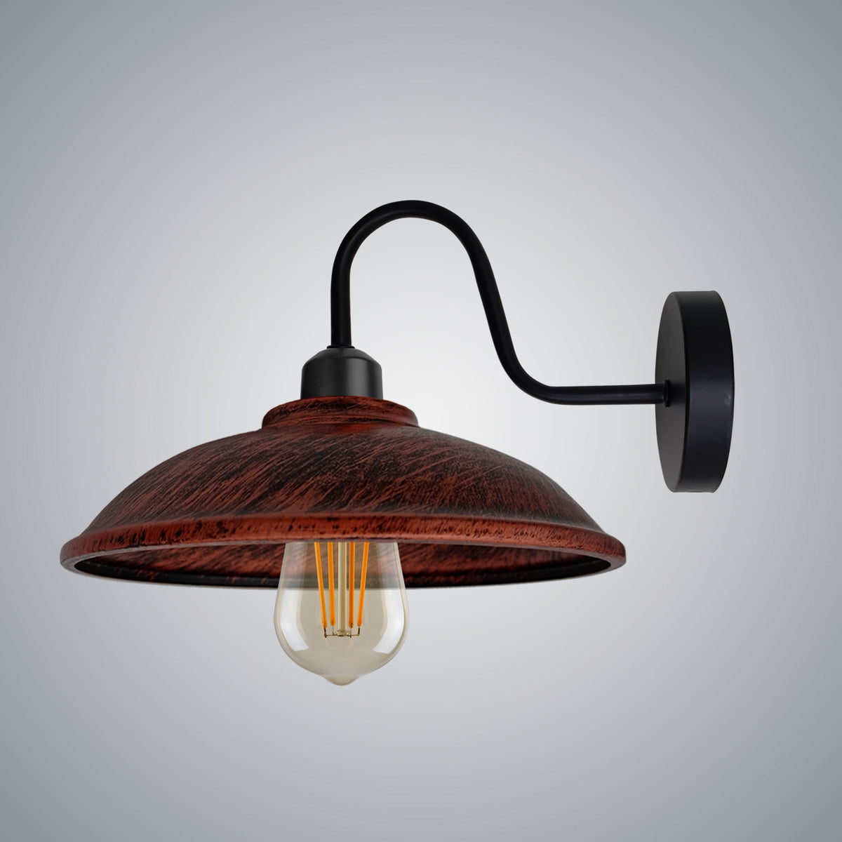 cortex-london-york-rustic-red-wall-light-e27-metal-hemisphere-shade