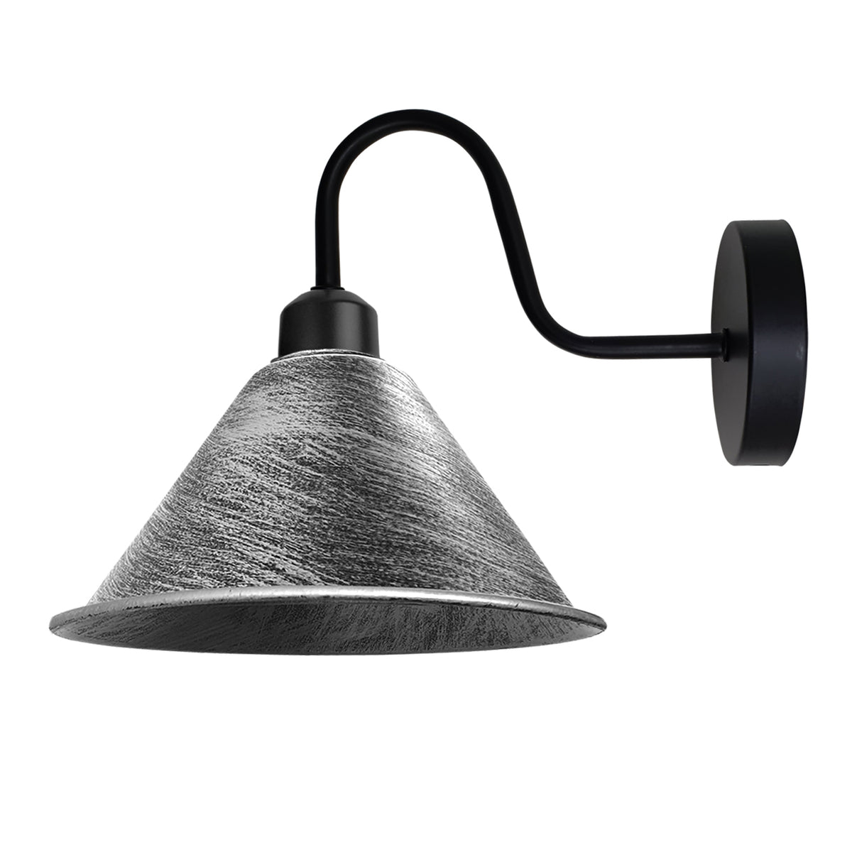 cortex-london-york-brushed-silver-black-vintage-wall-light-e27-metal-cone-shade