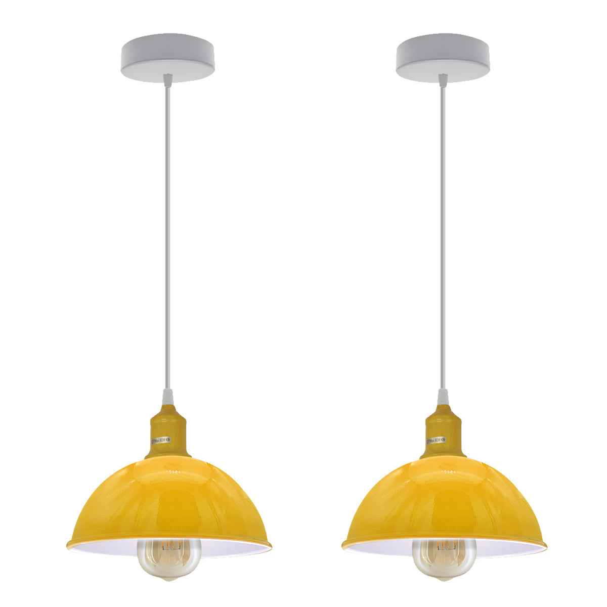 cortex-london-york-yellow-loft-metal-dome-pendant-lights-2-pack