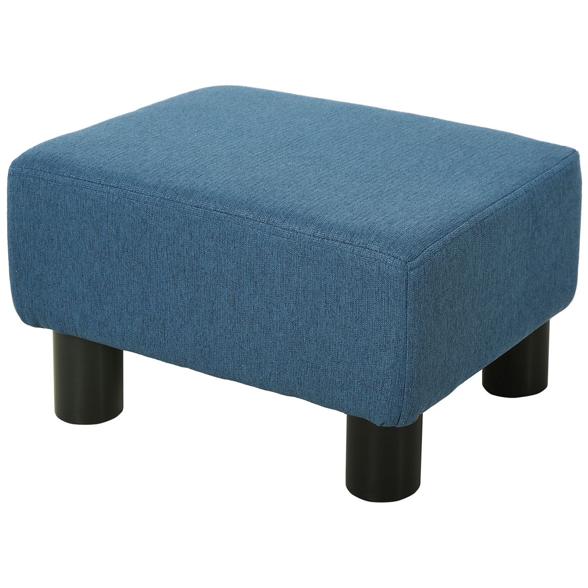 cortex-london-york-brown-linen-fabric-footstool-ottoman-cube-four-plastic-legs