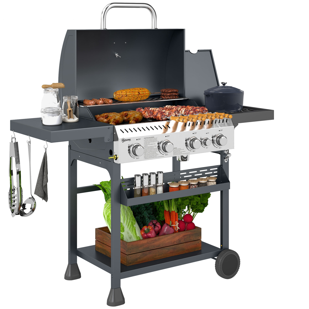 cortex-london-windsor-five-burner-gas-barbecue-grill-with-thermometer-and-warming-rack
