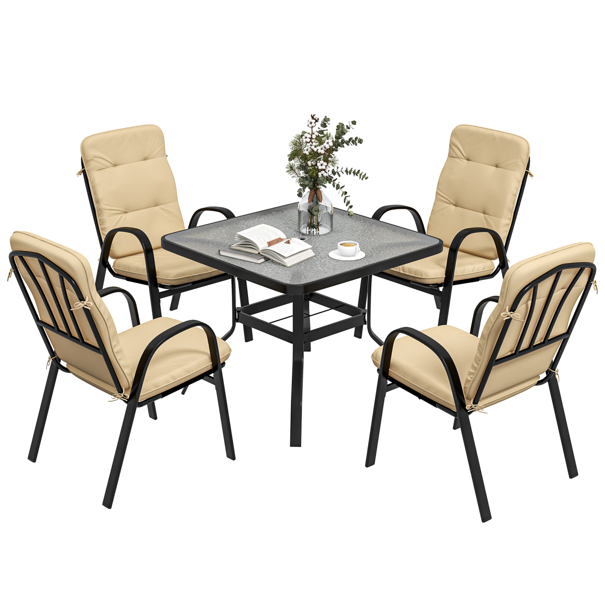 cortex-london-windsor-five-piece-garden-dining-set-glass-table-texteline-seats