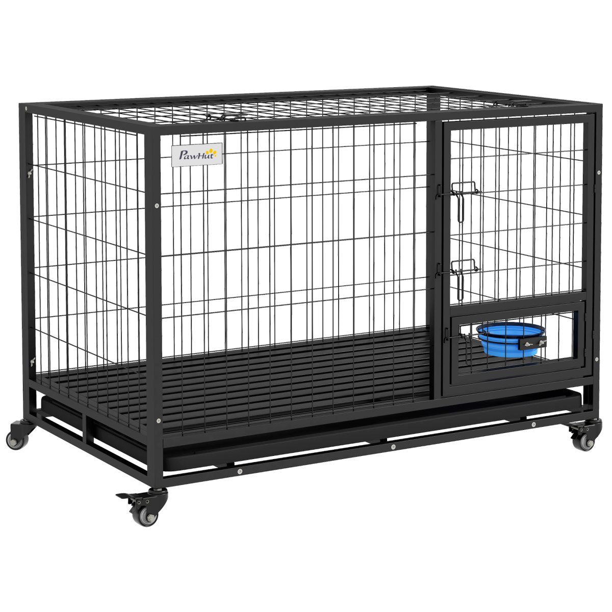 cortex-london-windsor-heavy-duty-dog-crate-on-wheels-with-bowl-holder