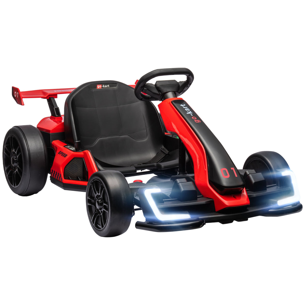 cortex-london-windsor-24v-kids-electric-go-kart-adjustable-seat-green