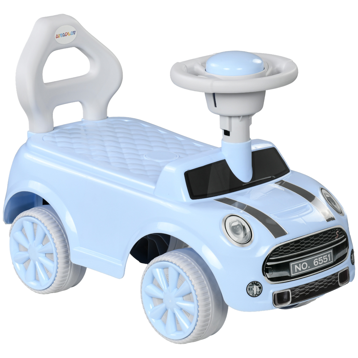 cortex-london-windsor-ride-on-car-light-blue-horn-steering-wheel