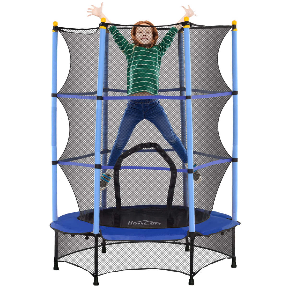 cortex-london-windsor-kids-trampoline-safety-enclosure-black-indoor-outdoor