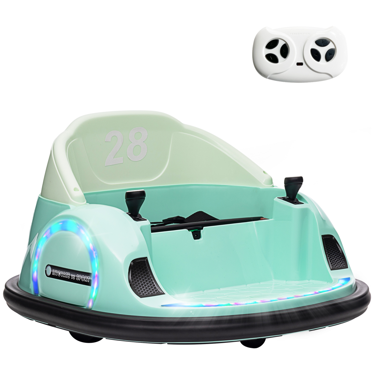 cortex-london-windsor-green-kids-bumper-car-12v-remote-control