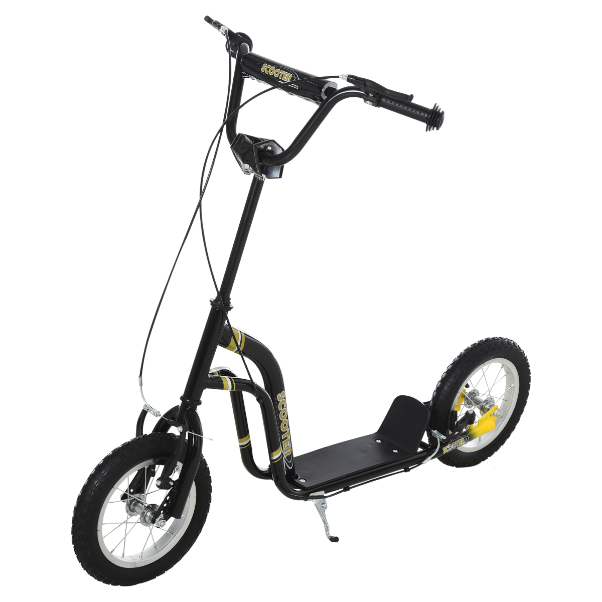 cortex-london-windsor-kids-stunt-scooter-adjustable-handlebar-12-inch-rubber-wheels-black