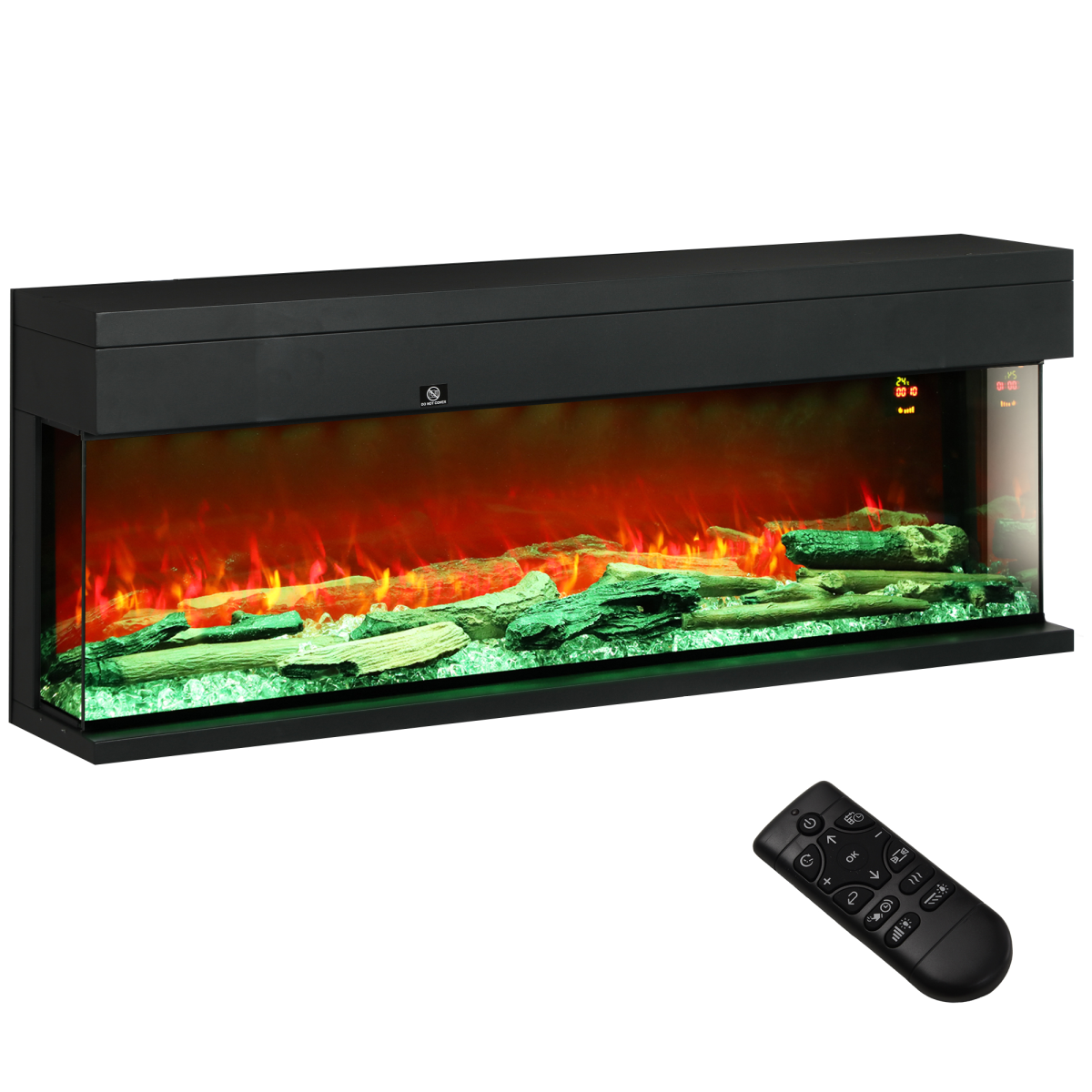 cortex-london-yorkminster-127cm-electric-fireplace-black