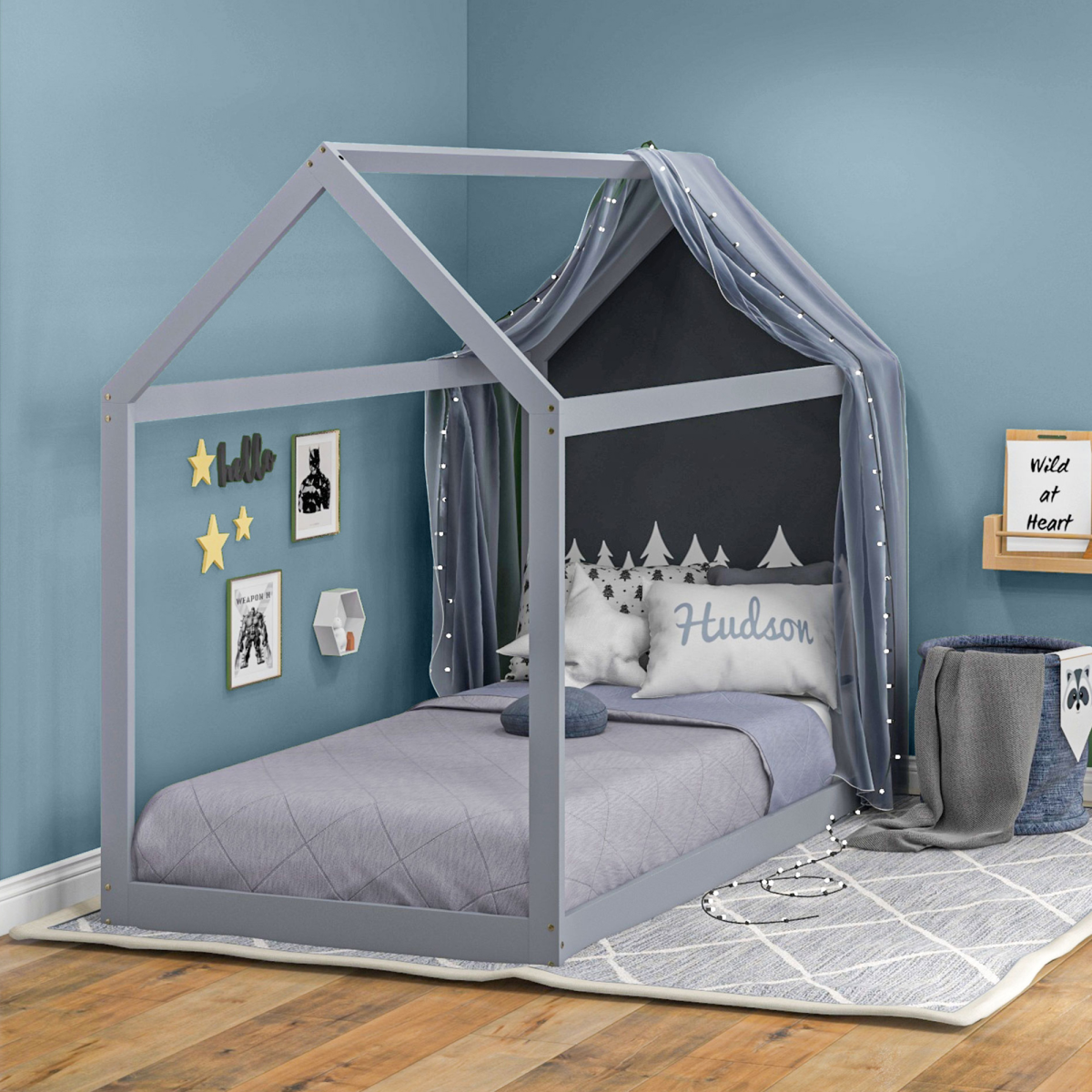 cortex-london-windsor-grey-pine-tree-house-single-bed-frame