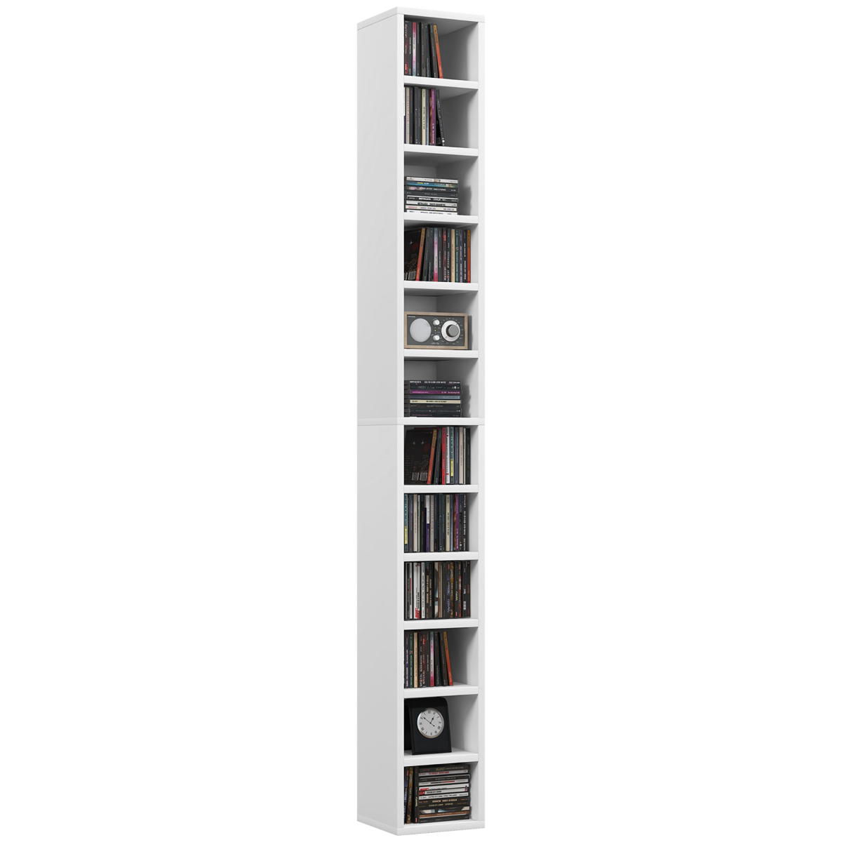 cortex-london-windsor-204-cd-dvd-storage-tower-white