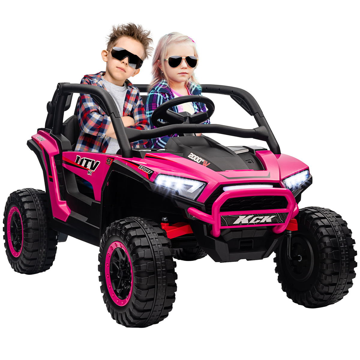 cortex-london-windsor-24v-two-seater-ride-on-truck-white