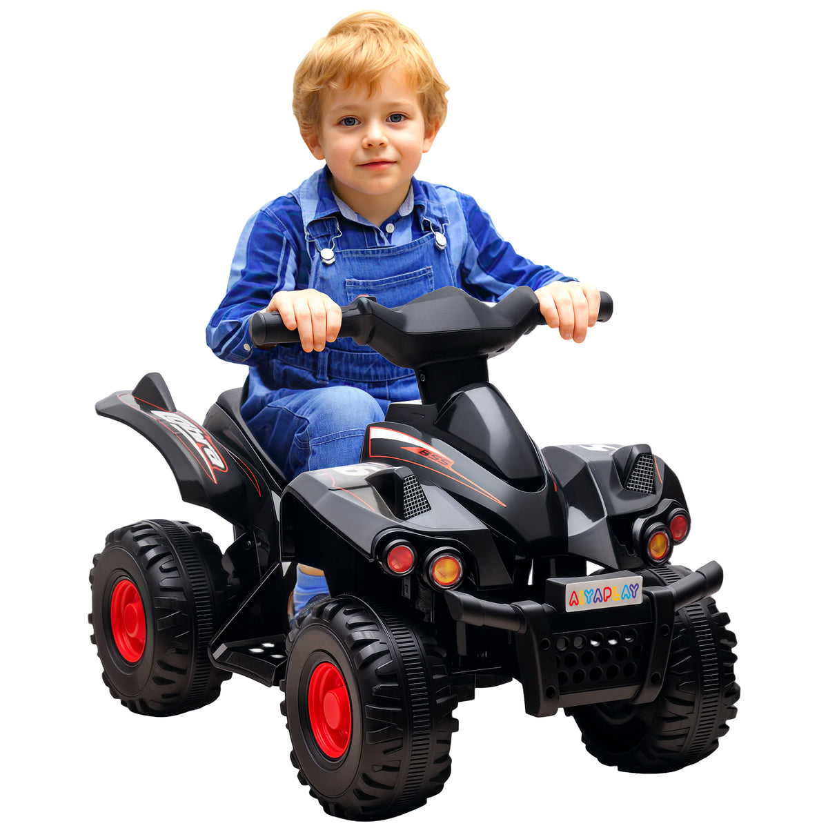 cortex-london-windsor-6v-kids-electric-quad-bike-with-music-black