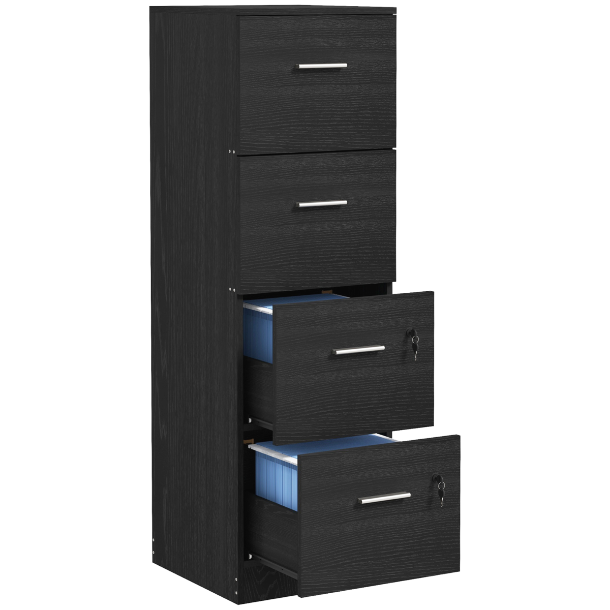 cortex-london-windsor-four-drawer-locking-file-cabinet-black-wood-effect