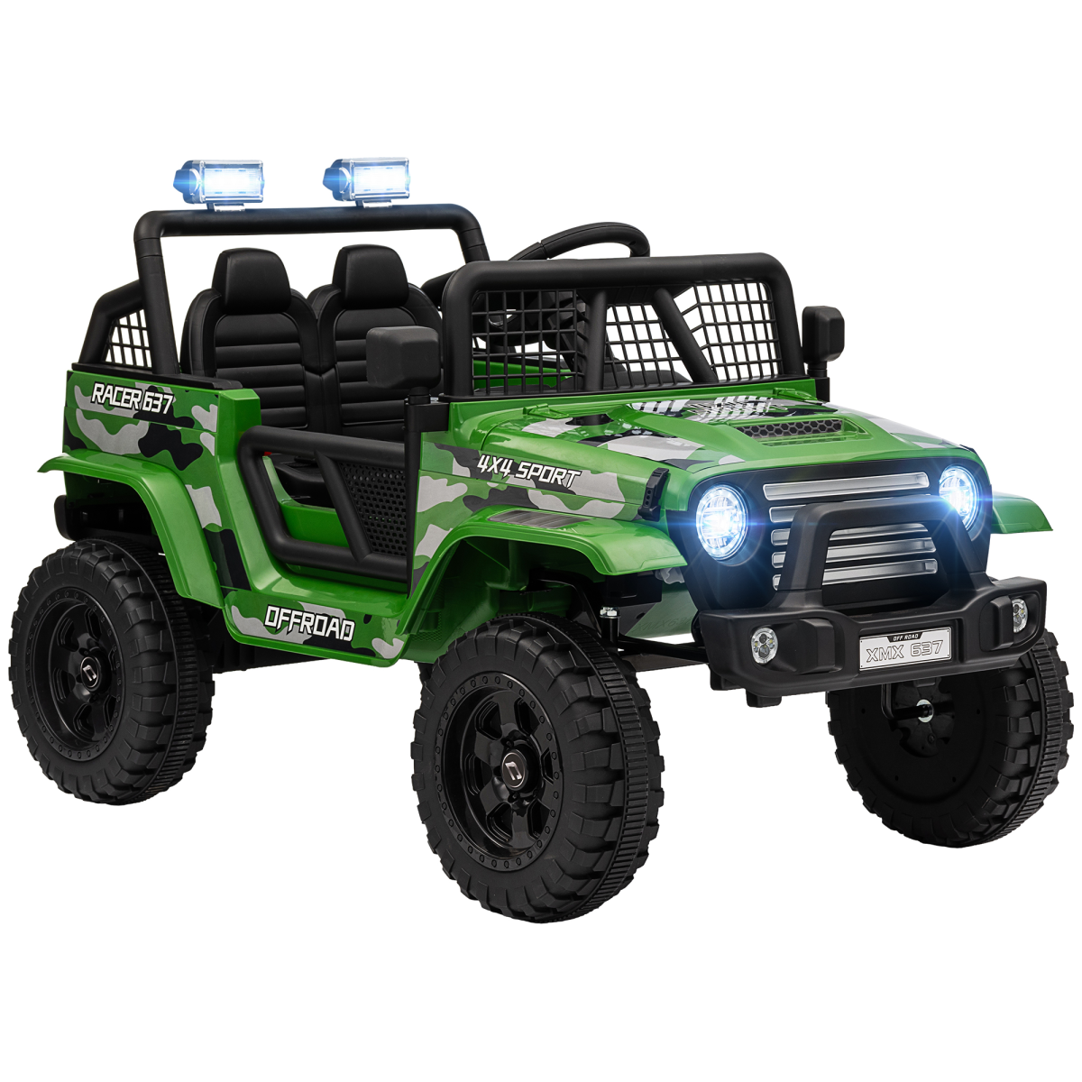 cortex-london-windsor-kids-12v-electric-ride-on-truck-blue