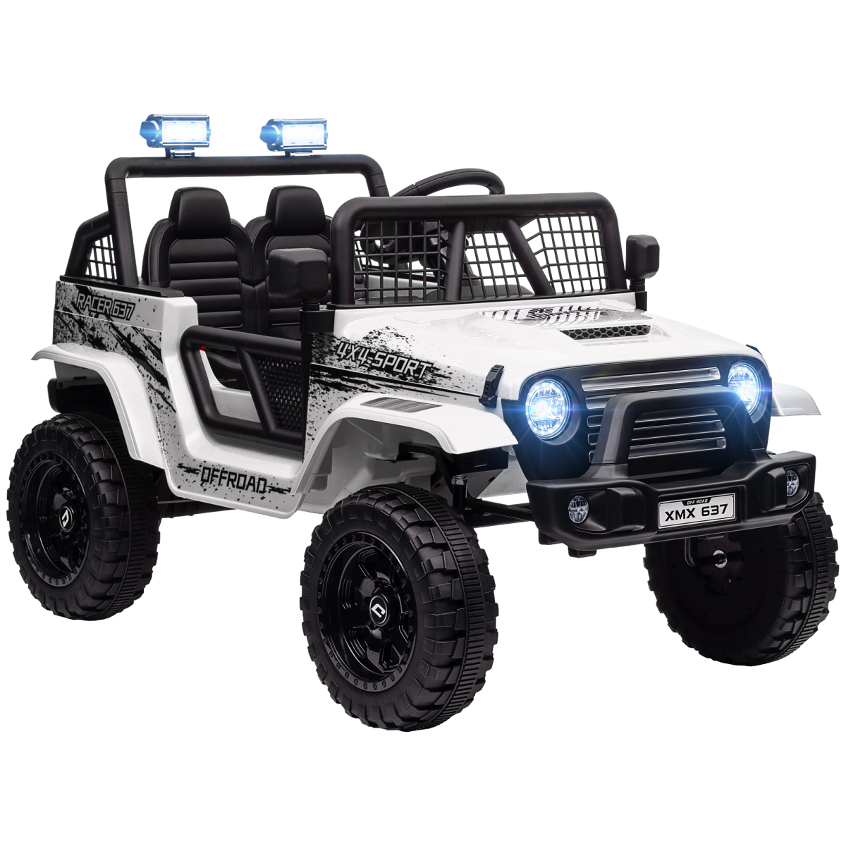 cortex-london-windsor-kids-12v-electric-ride-on-truck-blue