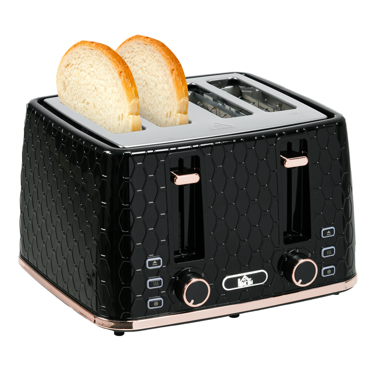 cortex-london-windsor-four-slot-1600w-honeycomb-toaster-black