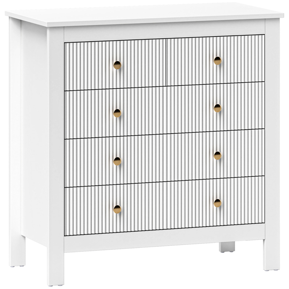 cortex-london-windsor-fluted-black-five-drawer-bedroom-chest