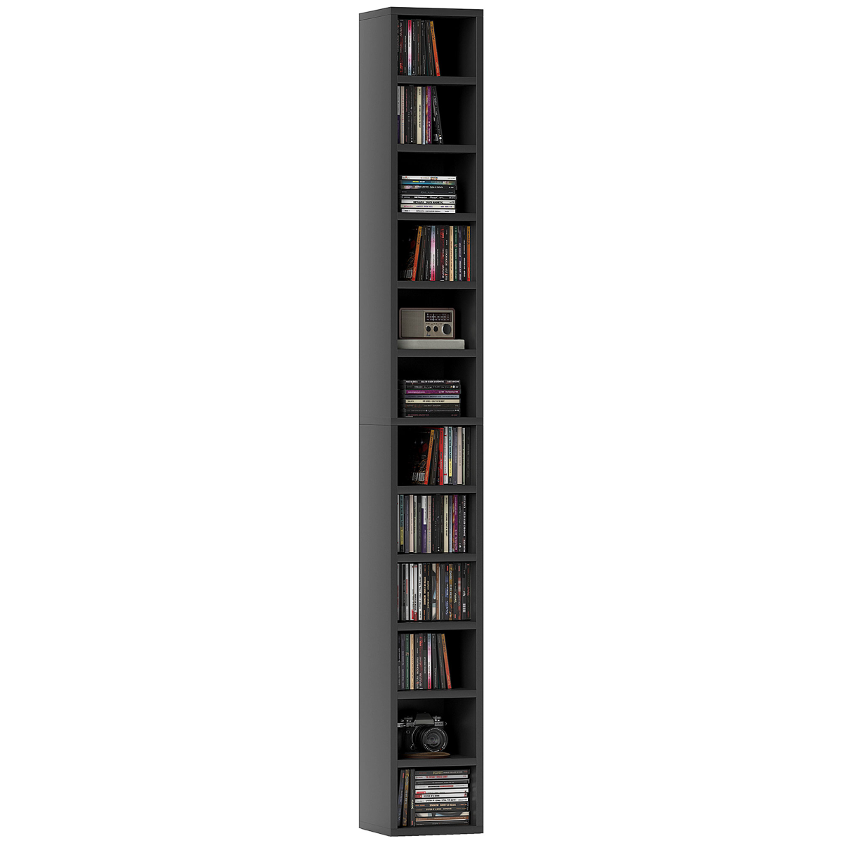 york-204-cd-dvd-storage-tower-bookcase-cortex-london-black