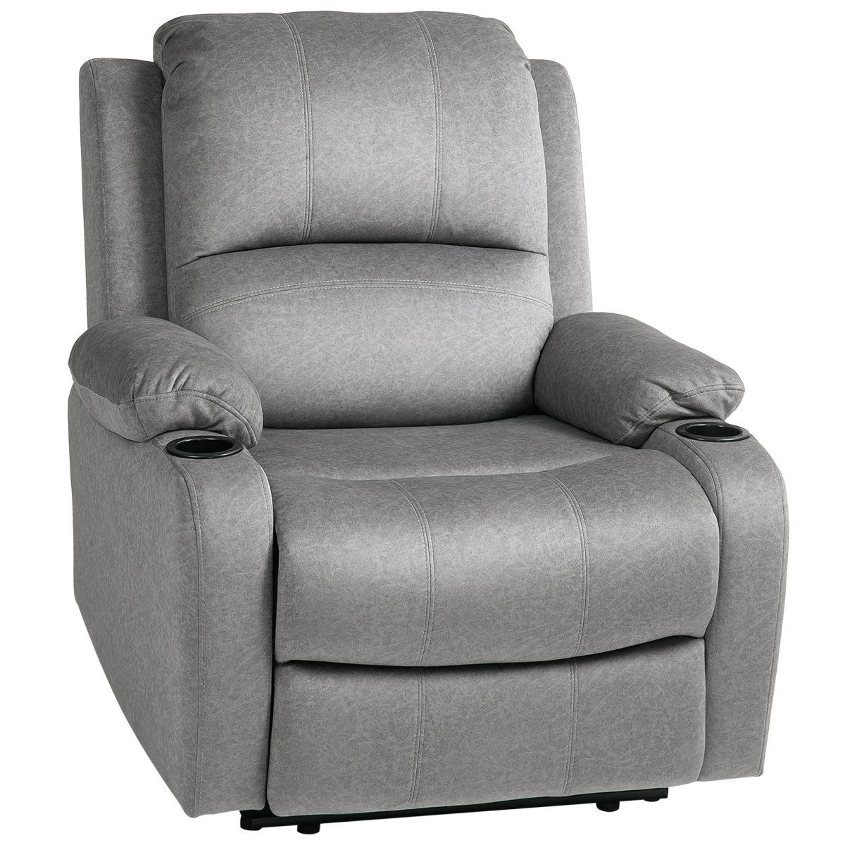 cortex-london-windsor-black-microfibre-recliner-armchair-cup-holders