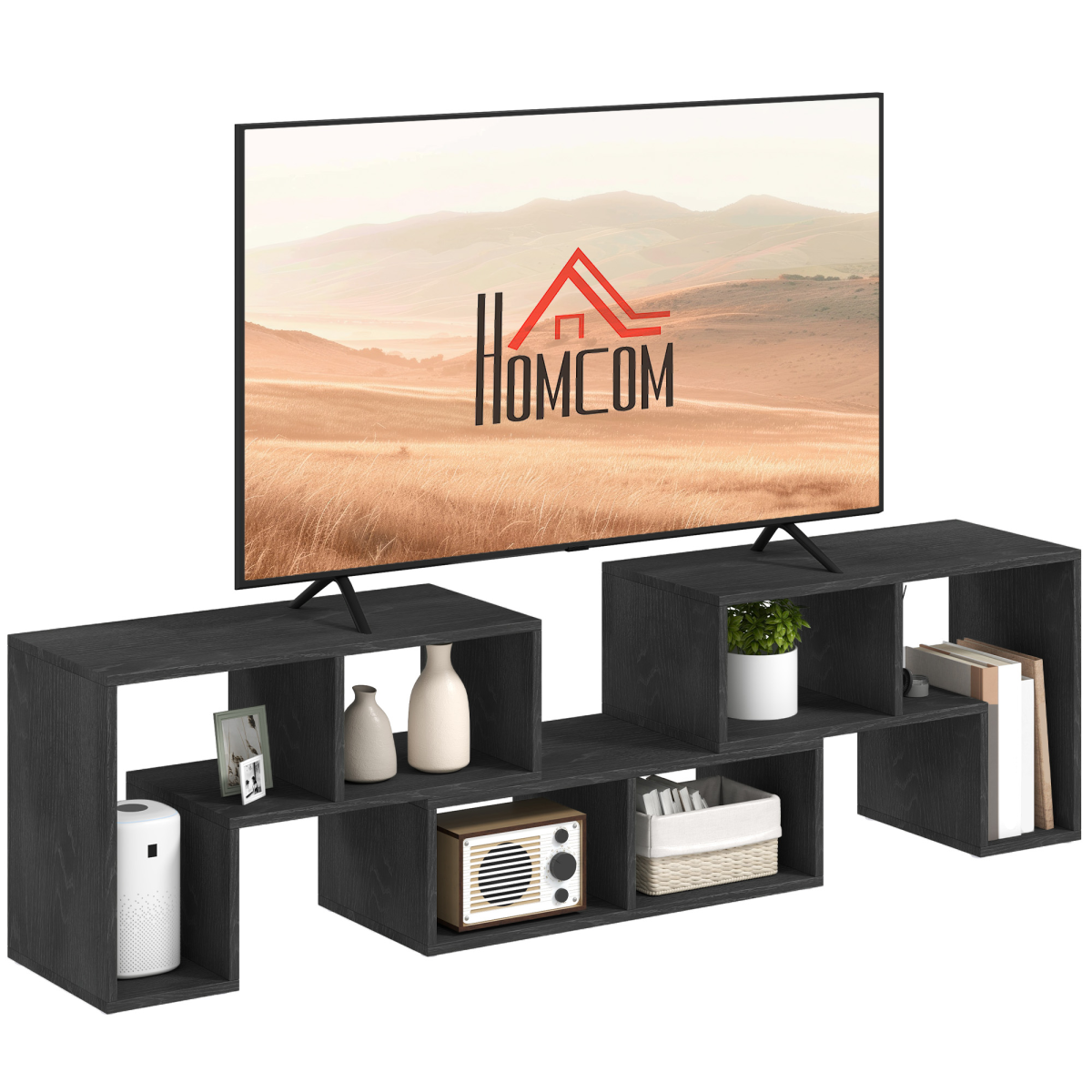 cortex-london-york-extendable-tv-unit-black-wood-grain-for-tvs-up-to-75-inches