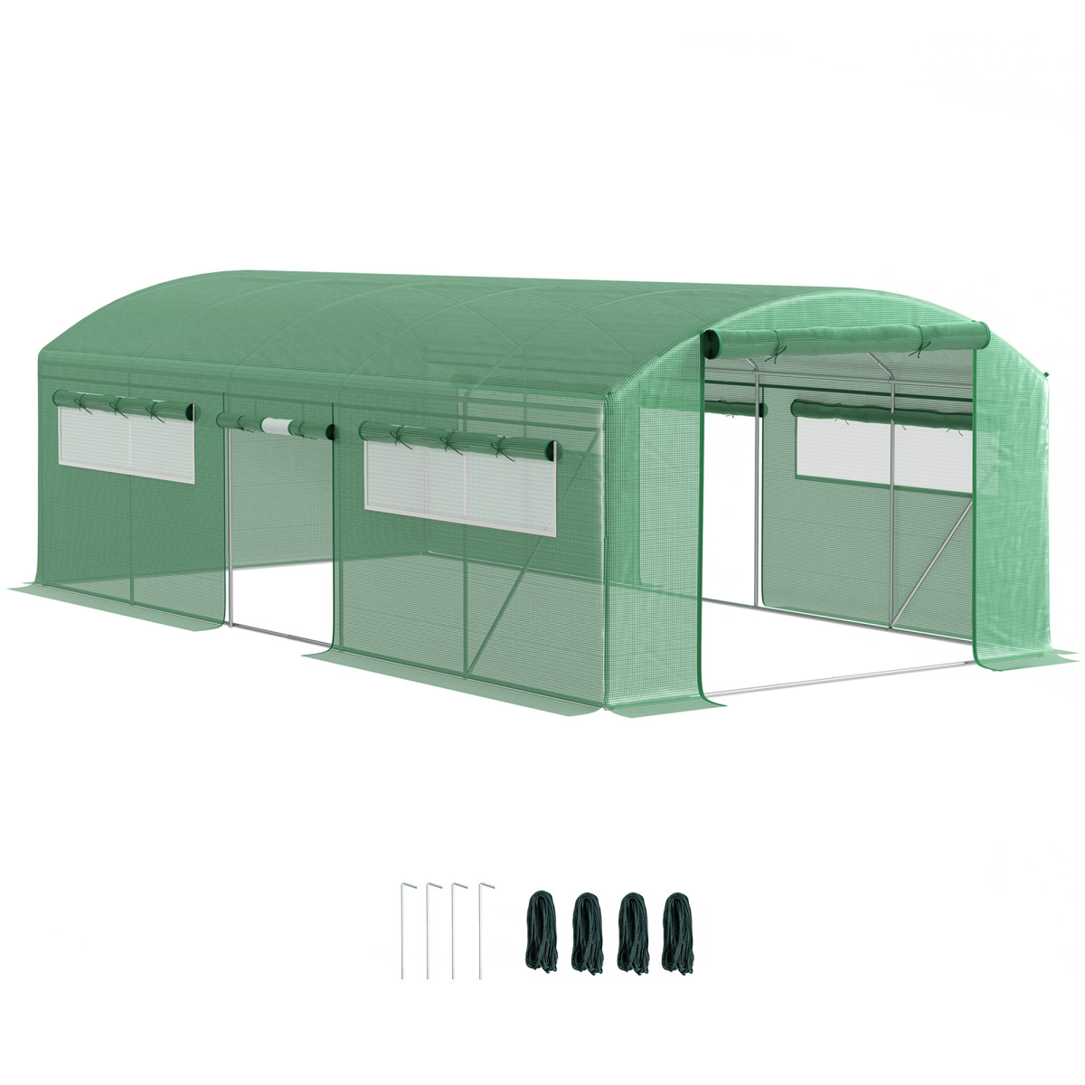 cortex-london-kew-garden-polytunnel-greenhouse-green-three-roll-up-doors
