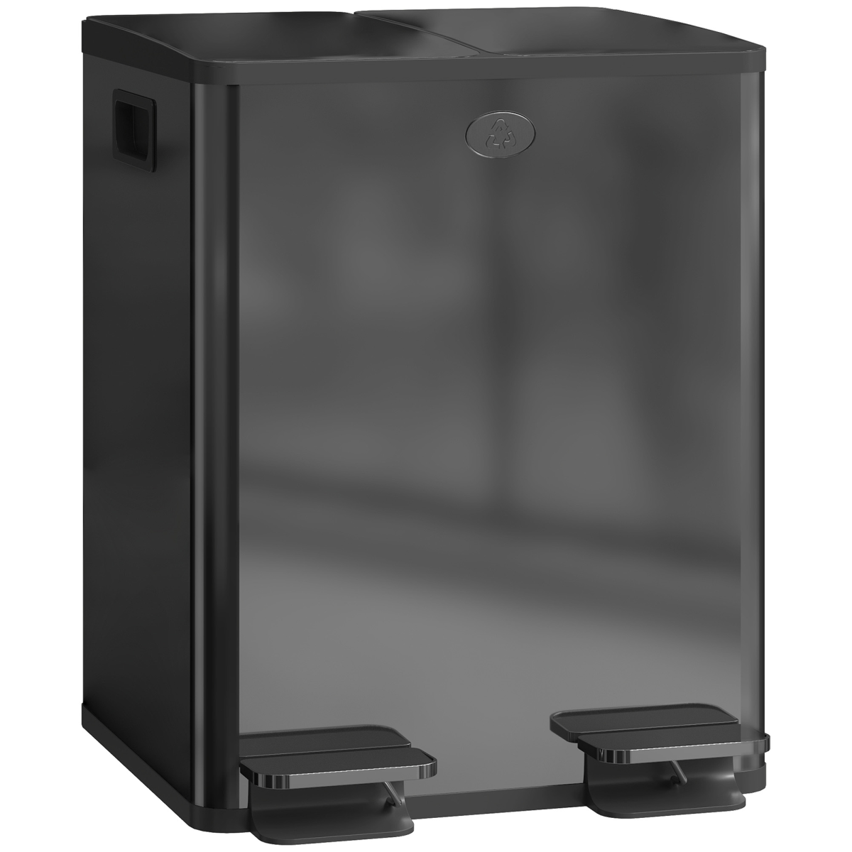 cortex-london-westminster-dual-kitchen-recycling-pedal-bin-2-x-20l-black
