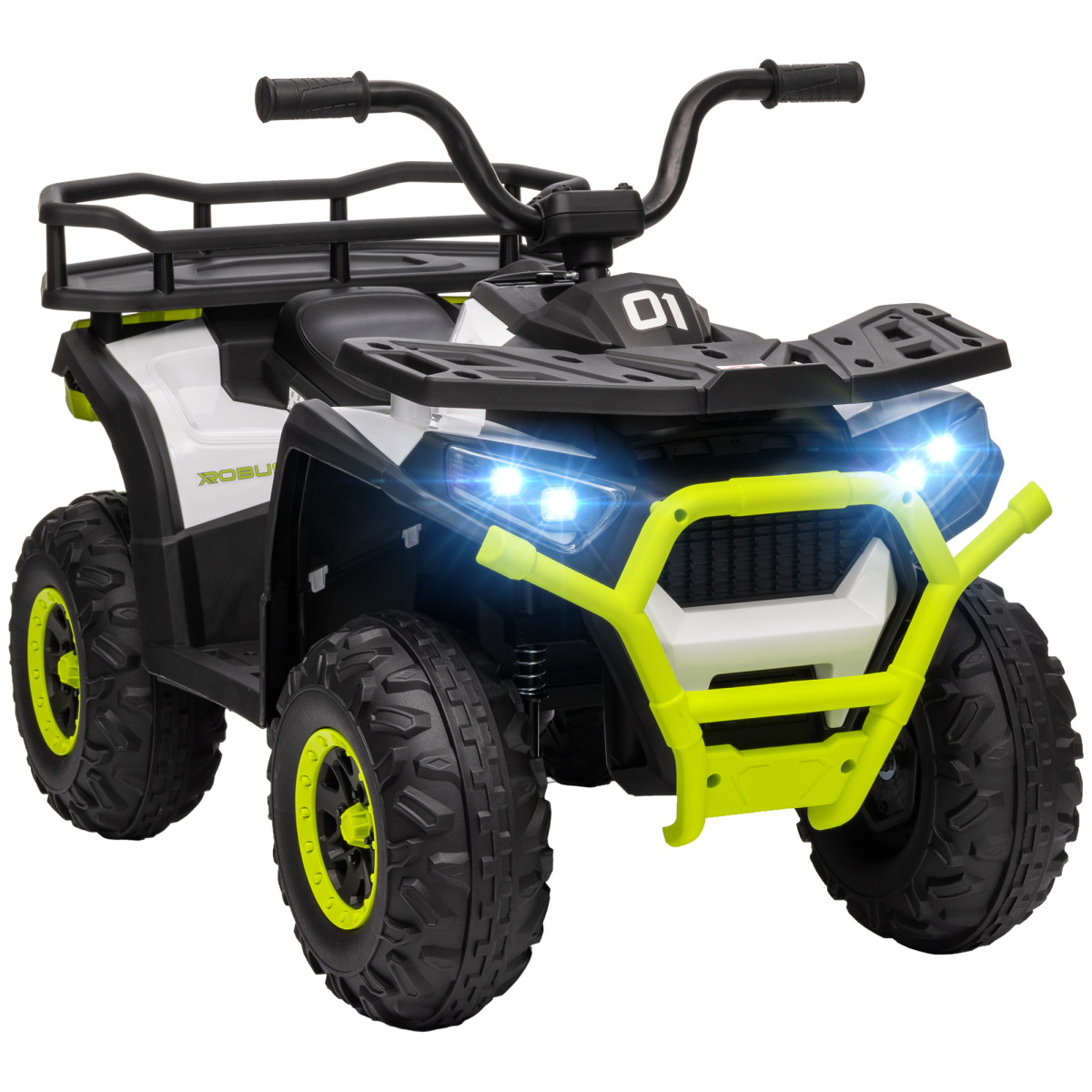 cortex-london-windsor-green-12v-kids-quad-bike-with-suspension-wheels-and-storage-basket
