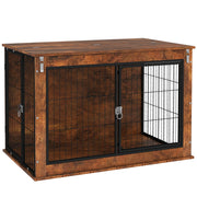 cortex-london-windsor-grey-dog-crate-side-table-on-wheels