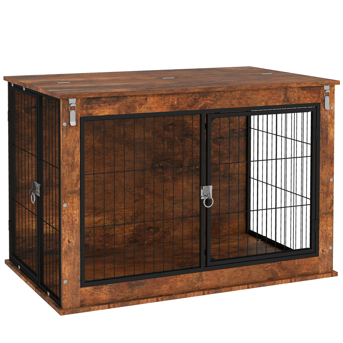cortex-london-windsor-grey-dog-crate-side-table-on-wheels