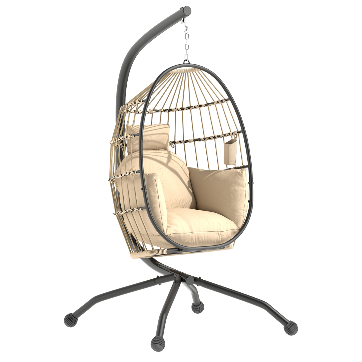 cortex-london-windsor-folding-egg-swing-chair-dark-grey-black