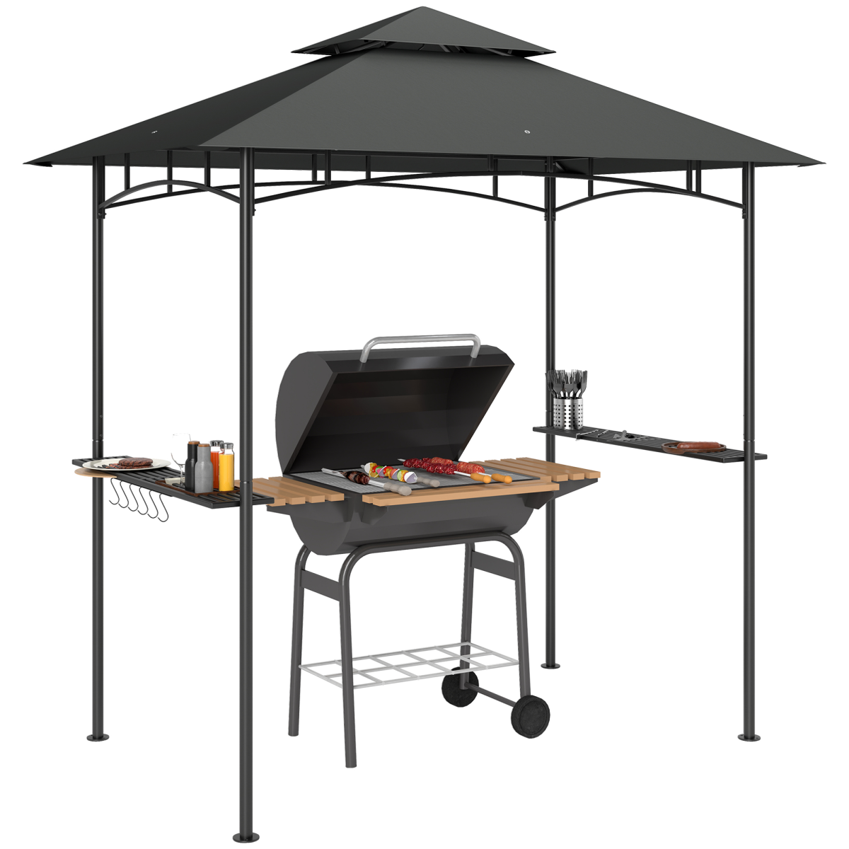 cortex-london-windsor-double-tiered-bbq-grill-gazebo-beige