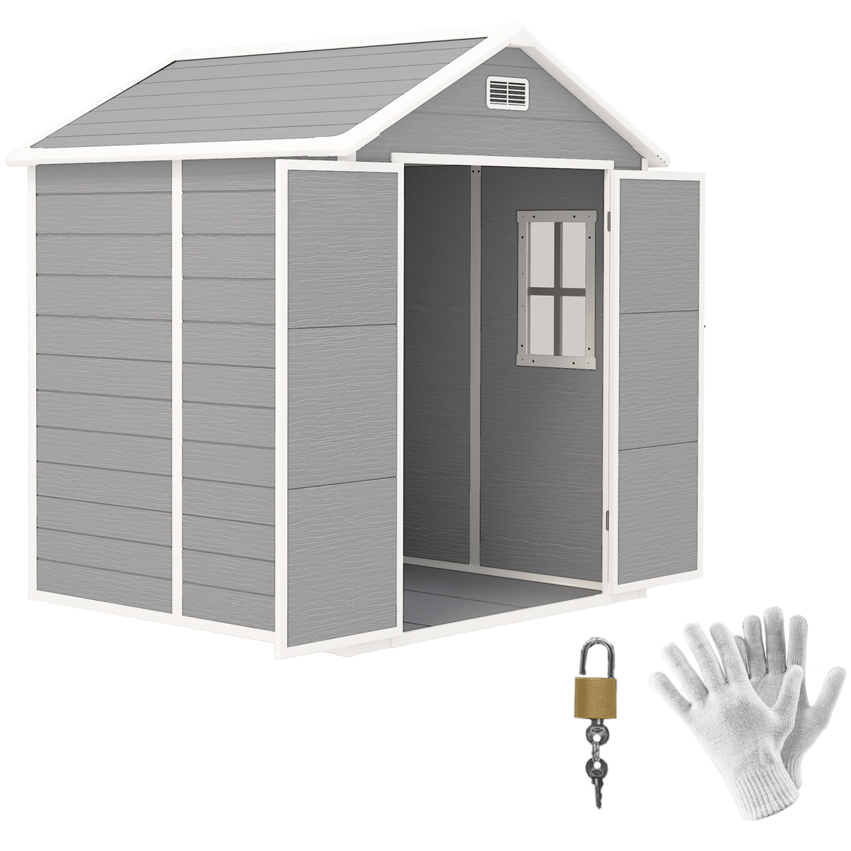 cortex-london-windsor-dark-grey-resin-garden-storage-shed