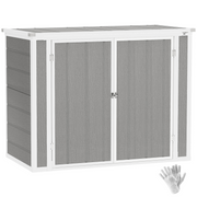 cortex-london-windsor-double-bin-garden-storage-shed-grey