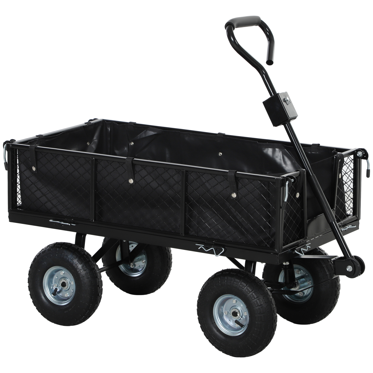 cortex-london-windsor-garden-cart-removable-liner-quick-release-sides-black
