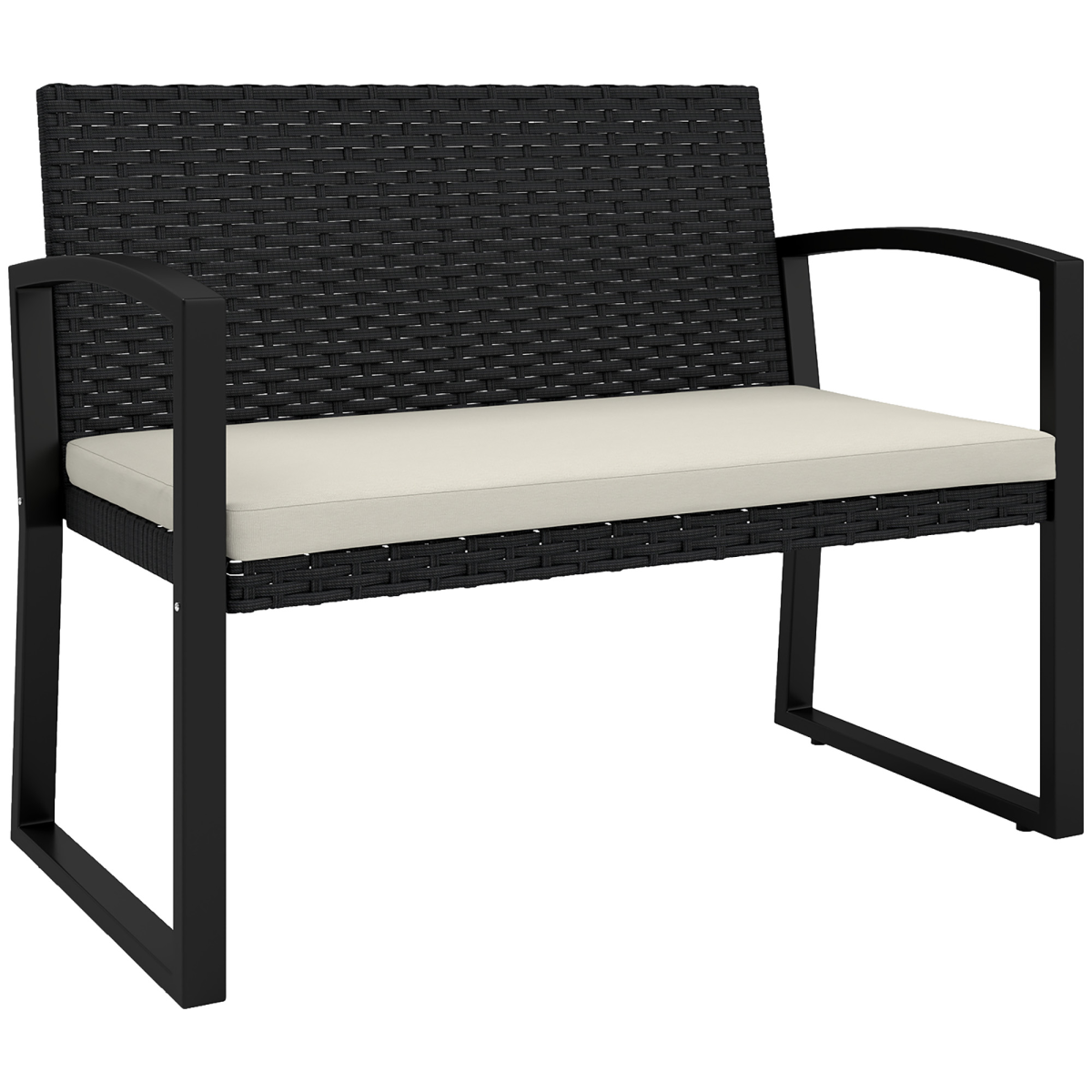 cortex-london-windsor-rattan-garden-bench-two-seater-cushion-black-beige