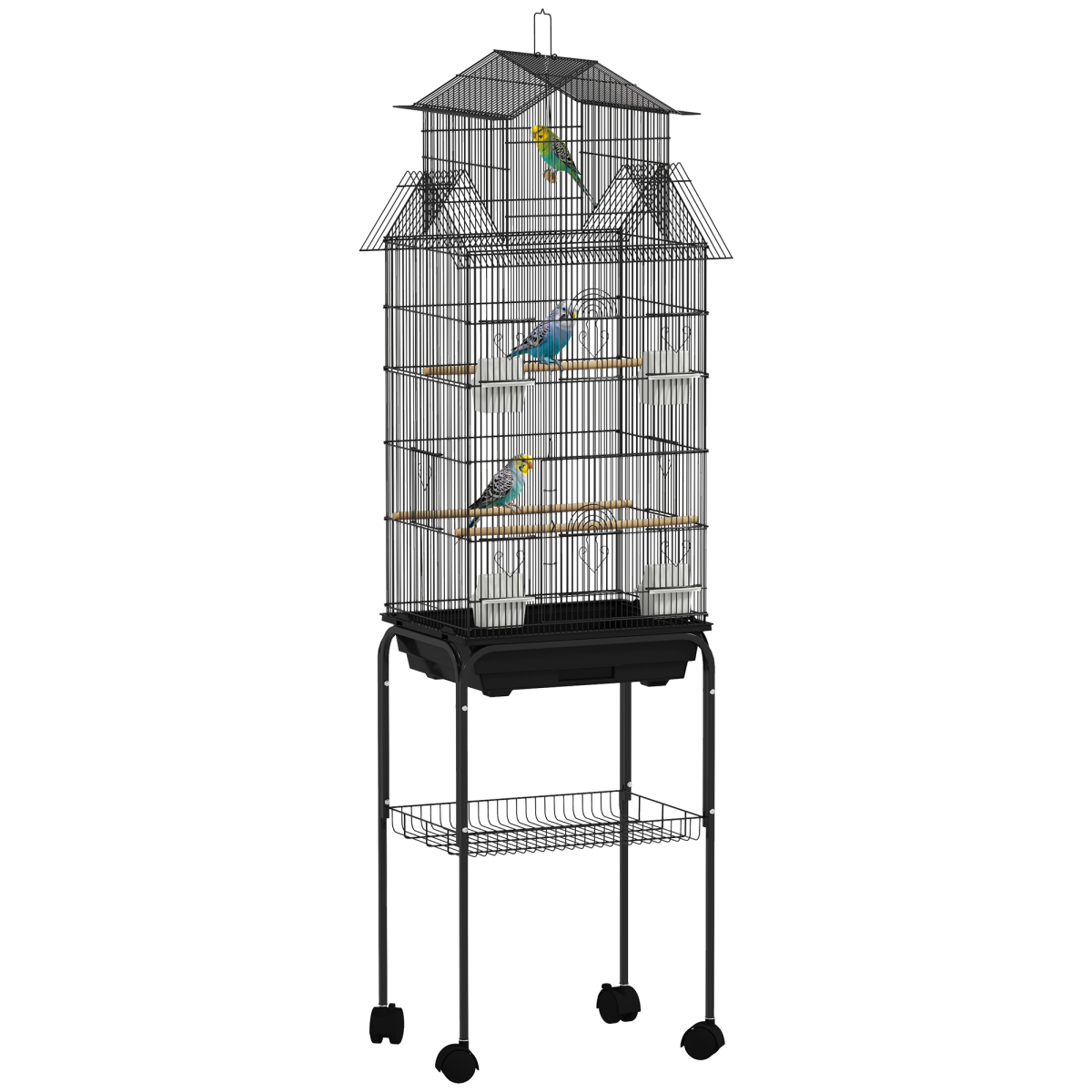 cortex-london-windsor-metal-bird-cage-small-birds-black