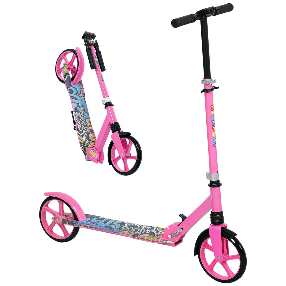 cortex-london-windsor-pink-foldable-kids-kick-scooter