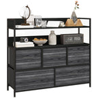 cortex-london-york-homcom-rustic-brown-seven-drawer-chest-of-drawers-with-shelves