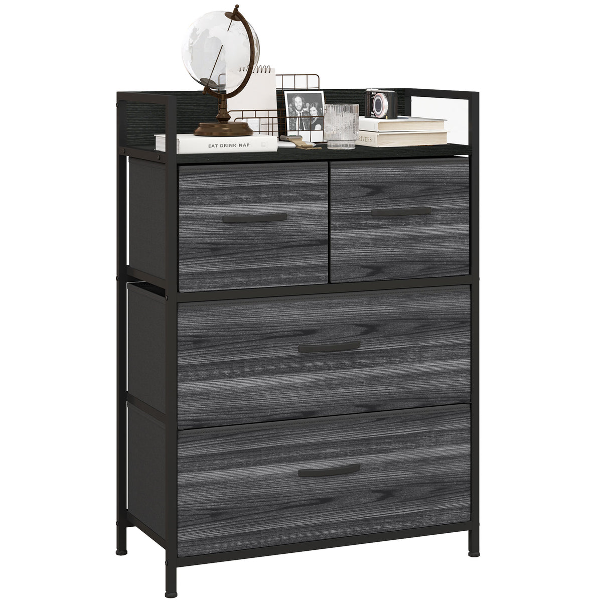 cortex-london-york-homcom-rustic-brown-seven-drawer-chest-of-drawers-with-shelves