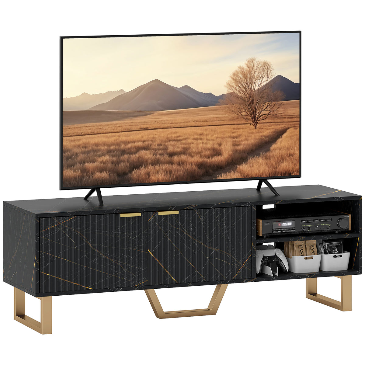 cortex-london-windsor-marble-pattern-tv-stand-black-cabinet