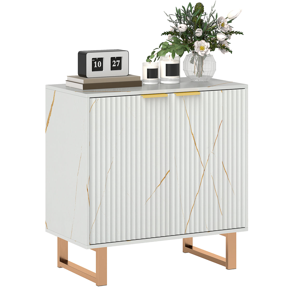 cortex-london-kensington-black-storage-unit-gold-accents-ridged-front-mdf-particleboard-steel