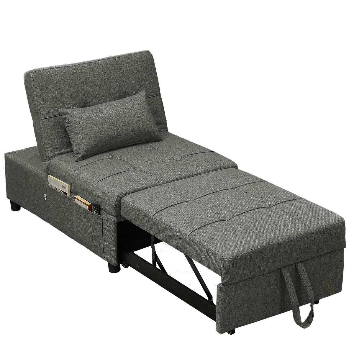 cortex-london-windsor-4-in-1-pull-out-sleeper-chair-bed-charcoal-grey