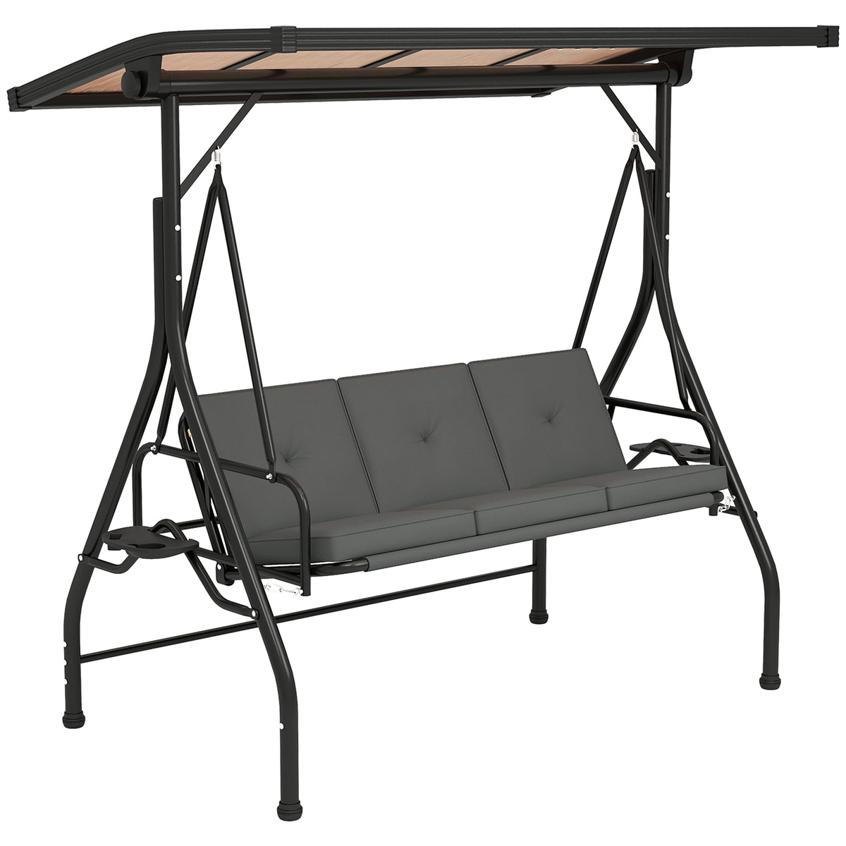 cortex-london-windsor-three-seater-garden-swing-bed-black